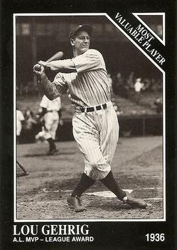 1991 Conlon Collection TSN #310 Lou Gehrig Front