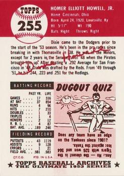 1991 Topps Archives 1953 #255 Dixie Howell Back