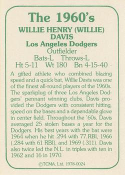 1978 TCMA The 1960's I #0024 Willie Davis Back