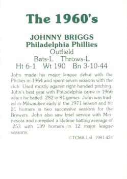 1981 TCMA The 1960's II #424 Johnny Briggs Back