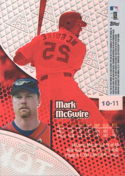 2000 Topps Tek - Pattern 11 #10-11 Mark McGwire Back