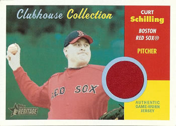 2006 Topps Heritage - Clubhouse Collection Relics #CC-CS Curt Schilling Front