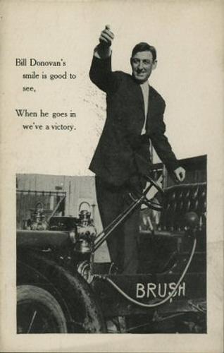 1908 Brush Auto Postcards #NNO Bill Donovan Front