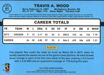 2014 Donruss - Stat Line Season #81 Travis Wood Back