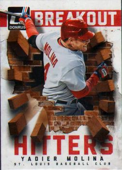 2014 Donruss - Breakout Hitters #9 Yadier Molina Front