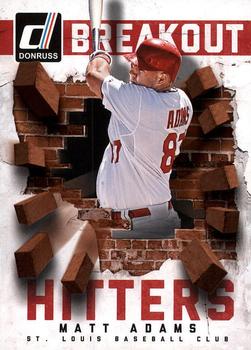 2014 Donruss - Breakout Hitters #33 Matt Adams Front