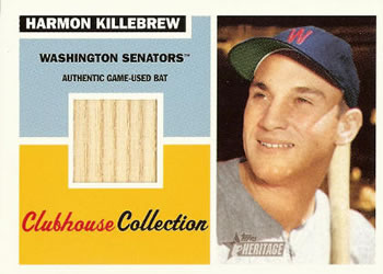 2005 Topps Heritage - Clubhouse Collection Relics #CCR-HK Harmon Killebrew Front