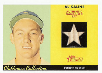 2007 Topps Heritage - Clubhouse Collection Relics #CC-AK Al Kaline Front