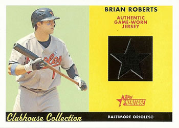 2007 Topps Heritage - Clubhouse Collection Relics #CC-BRO Brian Roberts Front