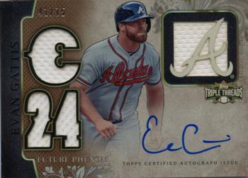 2014 Topps Triple Threads #129 Evan Gattis Front