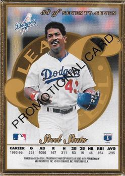 1996 Leaf Preferred - Steel Gold Promos #38 Raul Mondesi Back