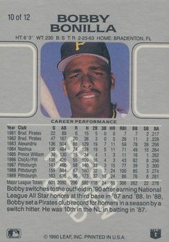 1990 Leaf - Previews #10 Bobby Bonilla Back