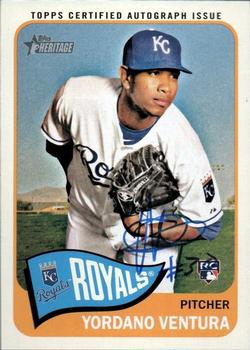 2014 Topps Heritage - Real One Autographs #ROA-YV Yordano Ventura Front