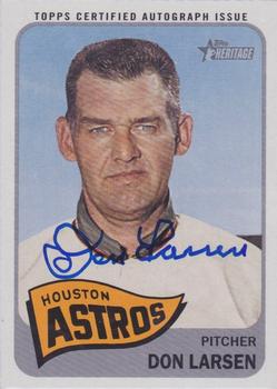 2014 Topps Heritage - Real One Autographs #ROA-DL Don Larsen Front
