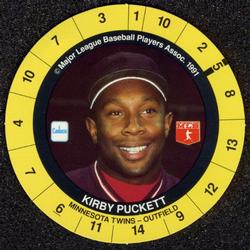 1991 Cadaco Discs #NNO Kirby Puckett Front