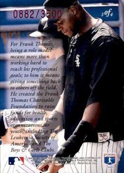 1996 Leaf Preferred - The Big Heart (Frank Thomas Foundation) #3 Frank Thomas Back