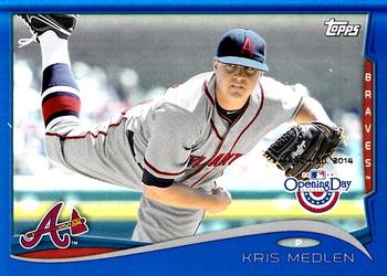 2014 Topps Opening Day - Blue #156 Kris Medlen Front