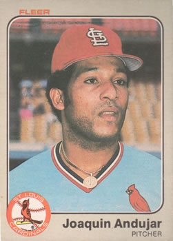 1983 Fleer #1 Joaquin Andujar Front