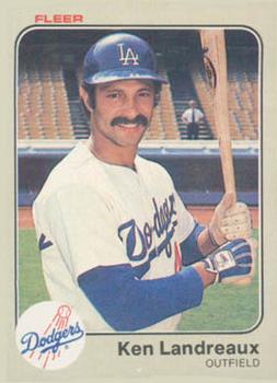 1983 Fleer #210 Ken Landreaux Front