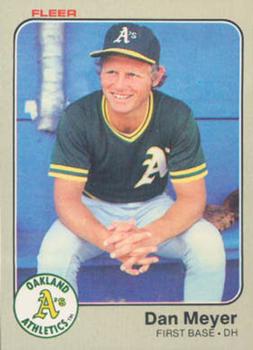 1983 Fleer #527 Dan Meyer Front