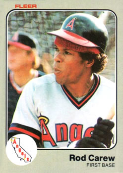 1983 Fleer #81 Rod Carew Front