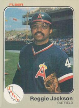 1983 Fleer #93 Reggie Jackson Front