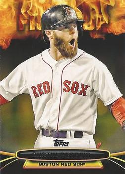 2014 Topps Opening Day - Fired Up #UP-3 Dustin Pedroia Front