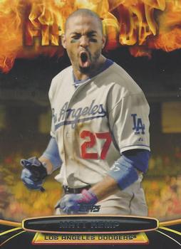 2014 Topps Opening Day - Fired Up #UP-13 Matt Kemp Front