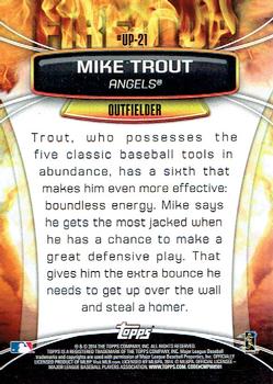 2014 Topps Opening Day - Fired Up #UP-21 Mike Trout Back