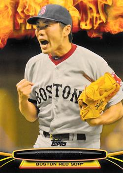 2014 Topps Opening Day - Fired Up #UP-14 Koji Uehara Front