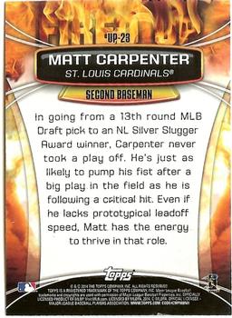 2014 Topps Opening Day - Fired Up #UP-23 Matt Carpenter Back