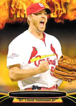 2014 Topps Opening Day - Fired Up #UP-26 Adam Wainwright Front
