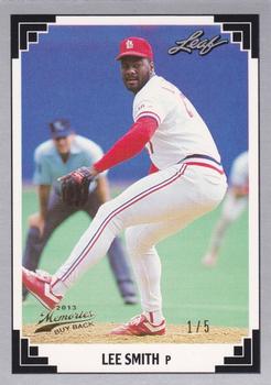 2013 Leaf Memories - 1991 Leaf Buy Backs Gold #44 Lee Smith Front