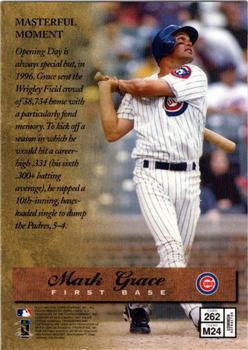 1997 Finest - Refractors #262 Mark Grace Back