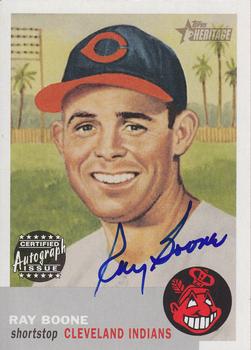 2002 Topps Heritage - Real One Autographs #RO-RB Ray Boone Front