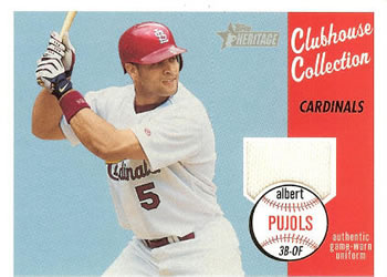 2003 Topps Heritage - Clubhouse Collection Relics #CC-AP Albert Pujols Front