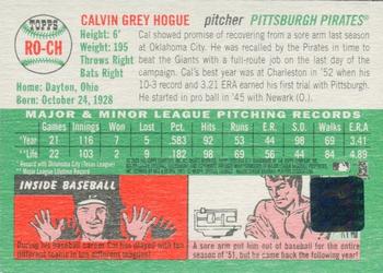 2003 Topps Heritage - Real One Autographs #RO-CH Cal Hogue Back