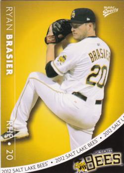 2012 MultiAd Salt Lake Bees #2 Ryan Brasier Front