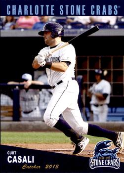 2013 Grandstand Charlotte Stone Crabs #7 Curt Casali Front