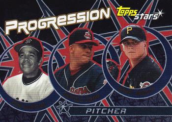 2001 Topps Stars - Progression #P9 Juan Marichal / Bartolo Colon / Bobby Bradley Front