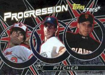 2001 Topps Stars - Progression #P6 Jim Palmer / Kevin Brown / Kurt Ainsworth Front