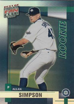 2002 Donruss Best of Fan Club #260 Allan Simpson Front