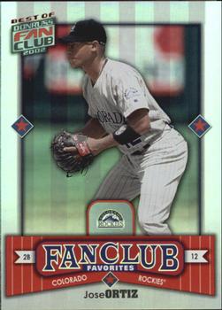 2002 Donruss Best of Fan Club #295 Jose Ortiz Front