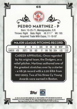 2014 Topps Museum Collection - Copper #65 Pedro Martinez Back
