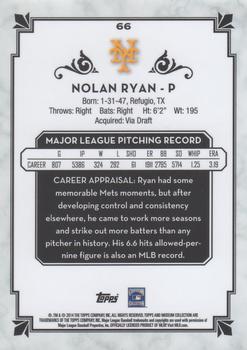2014 Topps Museum Collection - Copper #66 Nolan Ryan Back