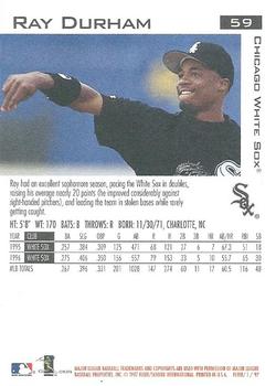 1997 Fleer #59 Ray Durham Back