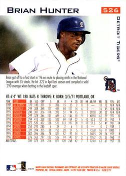 1997 Fleer #526 Brian Hunter Back