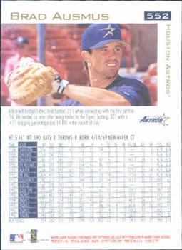 1997 Fleer #552 Brad Ausmus Back