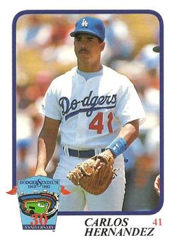 1992 Los Angeles Dodgers Police #NNO Carlos Hernandez Front