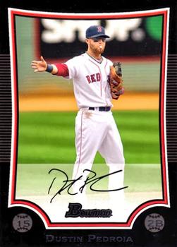 2009 Bowman #38 Dustin Pedroia Front